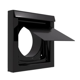 4 Inch Dryer Vent Guard | Dryer Vent Cover Outside | Exhaust Exterior Vent Cover | Bathroom and Dryer Vent Cover | Dryer Vent Cover for Dryer Vent Pipe - (4" - Black)