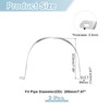 sourcing map 2Pcs Rigid Pipe Straps, 200mm(7.87") 304 Stainless Steel