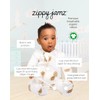 zippyjamz – Zipper Organic Sleeper Footed Baby Pajamas with Inseam