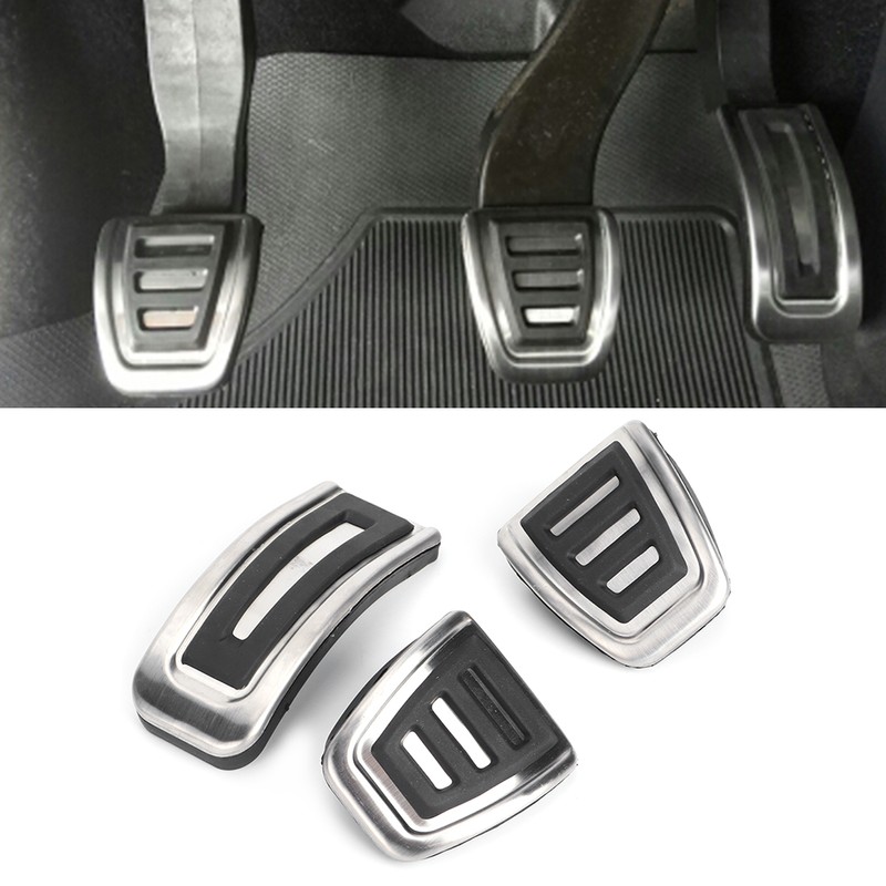 3Pcs Set Anti Skid Accelerator Brake Pedal Pads Kit Car