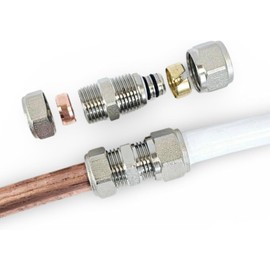 Adapter Reducer 16mm Barrier Pipe- 15mm Compression Copper Plastic (1)