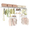 Tangkula 4 to 8 FT Custom Closet System, Wall Mounted