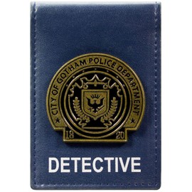 The Dark Knight Gotham P.D Id Badge Wallet Bi-Fold ID & Card Holder, Blue