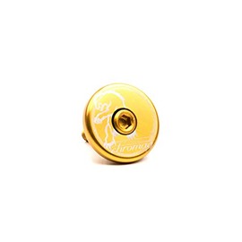 CHROMAG Top Cap Steering Cap MTB/MTB/Cycle/VAE/E-Bike Adult Unisex, Gold, Dia. 1.1/8"