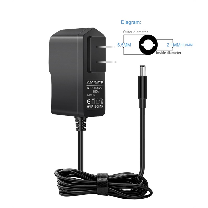 12V 2A AC/DC Power Supply Adapter for WD Western Digital,