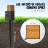 VEVOR Fence Post Anchor Ground Spike, 8 Pack 24 x
