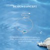 Shysnow Sea Turtle Bracelet For Women Dainty Blue Turtles Charm