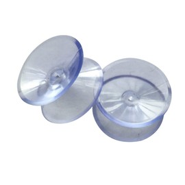 20 Pieces 30mm Glass Table Top Double Sided Suction Cups Glass Table Top Bumpers Clear PVC Plastic Suction Cups Glass Table Top Spacers for Prevents Glass Table Top from Sliding