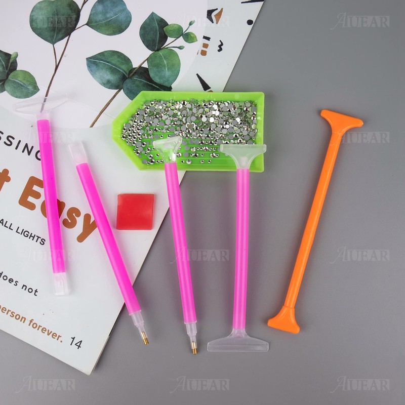 AUEAR, 8 Pack 5D Diamond Art Painting Embroidery Pen Set