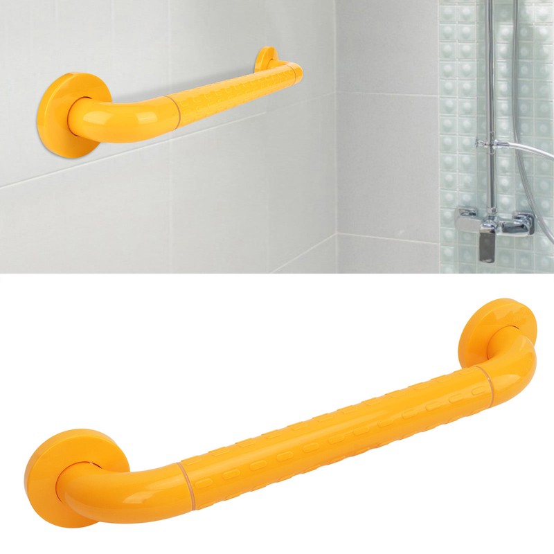Bathroom Grab Bar Yellow Stainless Steel Anti Slip Anti Fall