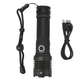 XHP50 LED Flashlight P50 Long Range Strong Light Torch Type C Charging Flashlight with Memory Function