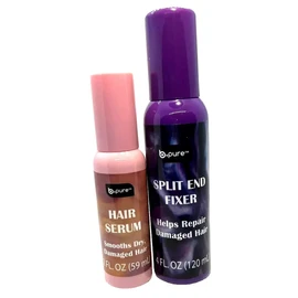Pure 2 NEW B-PURE SPLIT END FIXER Hair repair & SERUM BUNDLE smooths dry damaged hair
