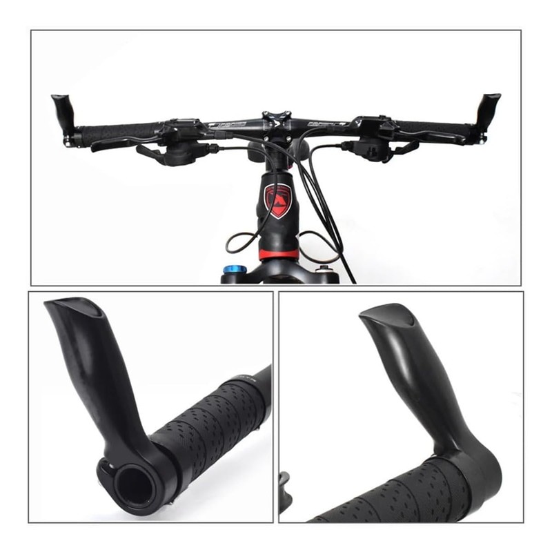 2 x handlebar ends, bicycle handlebars, horns handlebar grips, bicycle