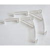 Valance Clips 8pcs 3.5" (89mm) Plastic Clear Color Curved Panel