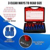 Giwaelro Nut and Bolt Thread Checker - 44 PCS Nut