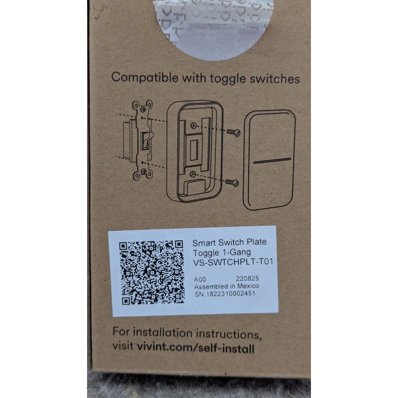 Vivint 🔥NEW🔥 Vivint Smart Lighting Switch Plate VS-SWTCHPLT-T01 For Toggle
