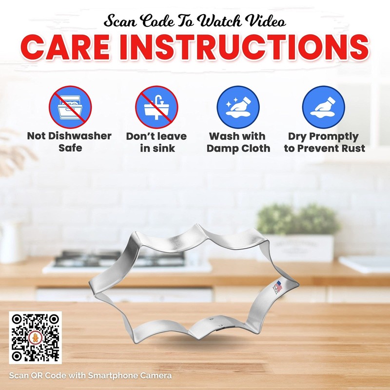 Foose Holly Leaf Cookie Cutter 5.5 Inch –Tin Plated Steel