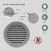 Vent Systems 4'' Inch Gray Soffit Vent Cover - Round