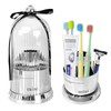 Multi Functional Rotating Toothbrush Holders with Sliding Base, 7 Slot