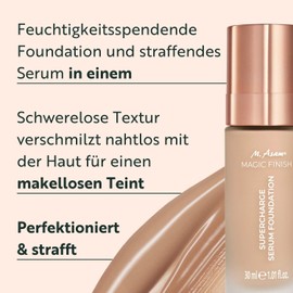 M. Asam Magic Finish Supercharge Serum Foundation Cool Honey (30 ml) - Moisturising Foundation & Firming Face Serum in One, Anti-Ageing Makeup with Optimal Coverage & Hyaluronic
