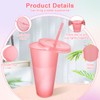 BELICOO 12 Pack Color Changing Cups, 24oz Plastic Cups with