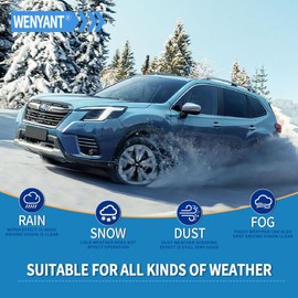 Wenyant 26"/17"/14" Windshield Wipers Compatible with Subaru Forester 2012-2018 Outback Legacy 2015-2019 Front and Rear Wiper Blades for My Car Automotive Replacement (Set of 3)