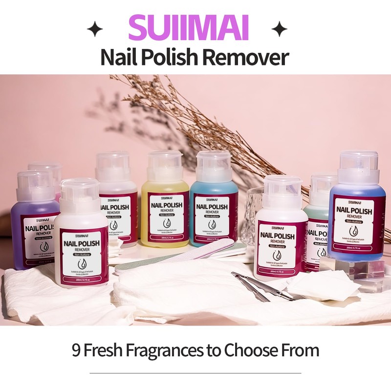 Non Acetone Nail Polish Remover Kit – 6.76 fl.oz with