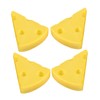 TEHAUX Cute Cheese Erasers 4pcs Cheese Shape Erasers Classroom Rewards