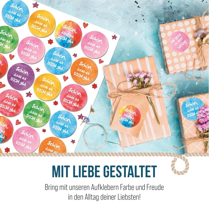 Sayings Stickers, Set of 48: Round Stickers with Sayings, Round