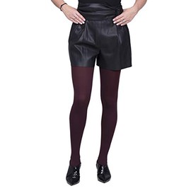 SENTELEGRI Opaque Tights, Choose From 18 Fashionable Colours, 100 Denier, Sizes S-XL (Medium, Burgund)