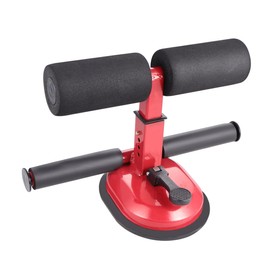 Totority 1PC Suction Cup Sit Up Assist Device Creative Fitness Equipment for Home Abdominal Trainer for Men Women Durable Comfortable Exercise Bar Red
