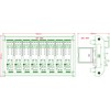 Electronics-Salon DIN Rail Mount AC/DC 24V control 8 SPDT 16Amp