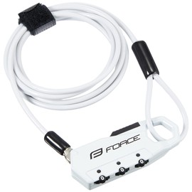 Force 80022 Mini Lock Straight Wire for Bicycles, White, Diameter 0.1 x Length 70.9 inches (3.5 mm) x Length 70.9 inches (1800 mm)