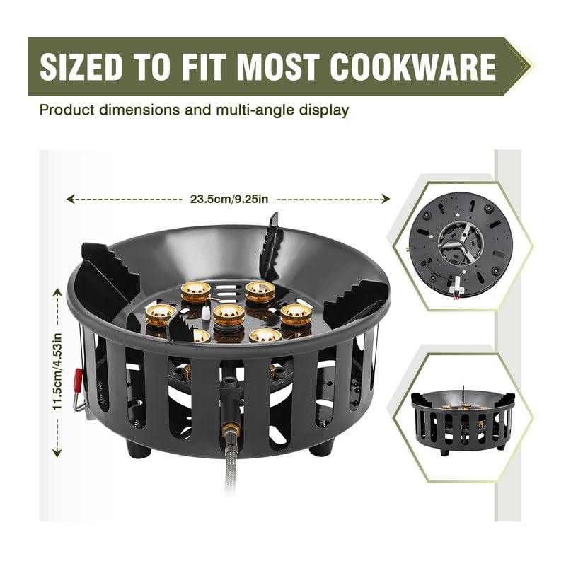 Bestfire Propane Burner, 72,000 BTU Single Burner Gas Stove for