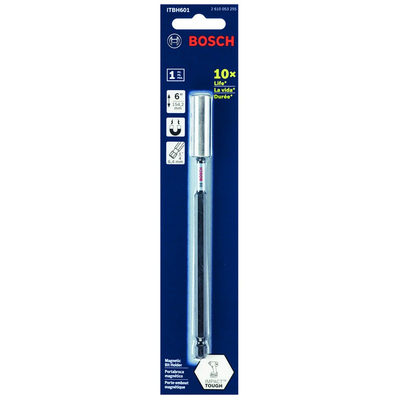 BOSCH ITBH601 6 In. Impact Tough Magnetic Bit Holder