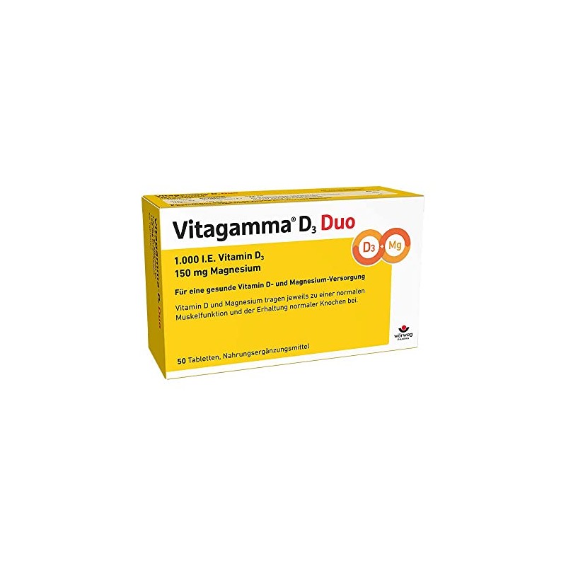 Vitagamma D3 Duo 1,000 IU with 150 mg magnesium: for