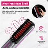 Cordless Hair Straightener Brush, Travel Mini Hot Comb 3 Temps