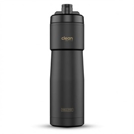 The Clean Hydration Co Insulated Bike Water Bottle | Easy Clean Nozzle, Easy Squeeze | Cycling Running Fitness Water Bottle | Gym Sport Bottle | Sport 23 Oz | Matte Black (Black) (Black, 23 Oz)