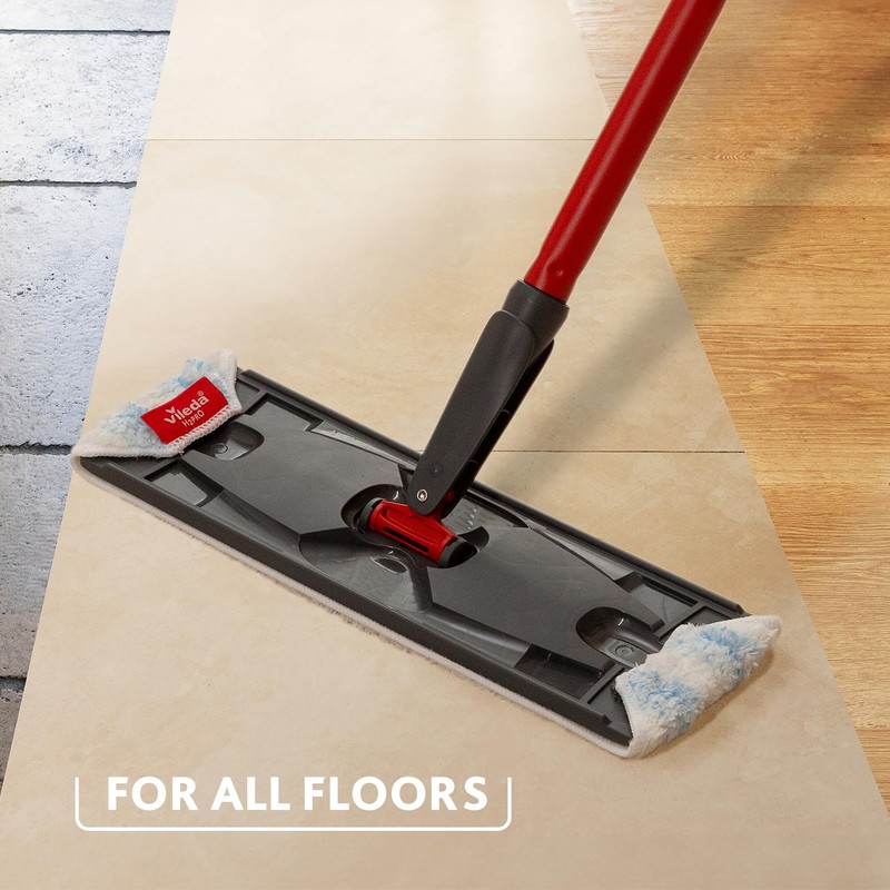 Vileda H2PrO Flat Mop Ricambio | Panno resistente in microfibra