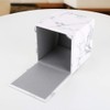 KINGFOM Leather Square Tissue Box (Marble)