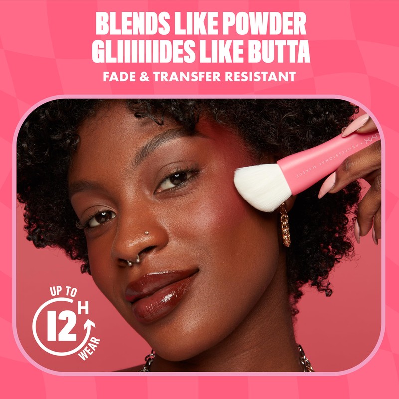 NYX Professional Makeup Buttermelt Powder Blush, Blendable: U Know Butta