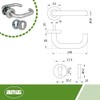Amig - Door Handle Set with Rosette | Model 3RBX