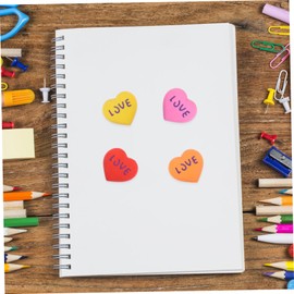 Operitacx 20pcs Heart Shape Cartoon Erasers Cute Stationery for Students Novelty Rubber Erasers Assorted Colors Fun Rubbers for School Supplies