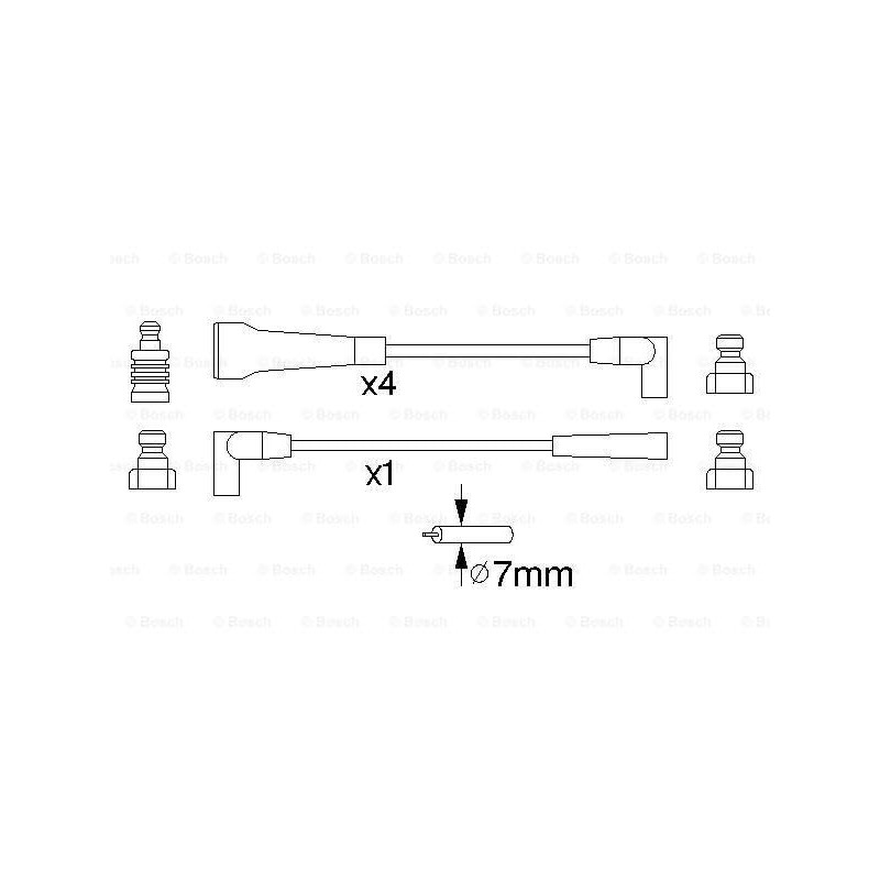 Bosch 0986356743 Ignition Cable Kit