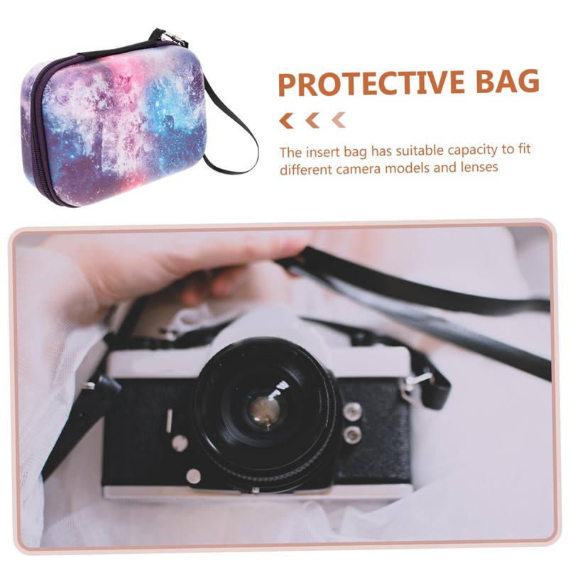 LABRIMP Small Camera Bag with Handle Durable Zipper Case for