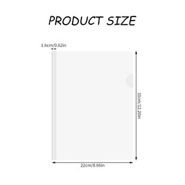 A4 Sliding Bar Binder, Pack of 10 Transparent Sliding Folders, Plastic, Report Covers, Document Covers, Grip Binding Bars for File Document Organiser. Hold 40 Sheets (Colourful)