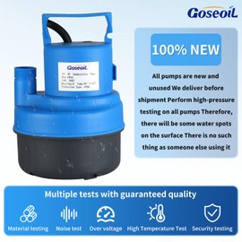 Tankless Water Heater Flush Kit with 1/2HP Submersible Pump, Two 6FT Stainless Steel Hoses, 3.5 Gallon Bucket & Steel Spanner – Universal Descaling System for Gas & Electric Tankless Water Heaters