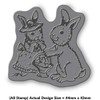 Azeeda A8 'Easter Bunnies' Unmounted Rubber Stamp (RS00017476)