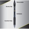 Pilot G2 07 Black Fine Retractable Gel Ink Pen Rollerball