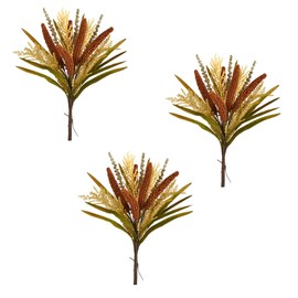 Nearly Natural 23in. Sorghum Harvest Artificial Bush Flower (Set of 3)